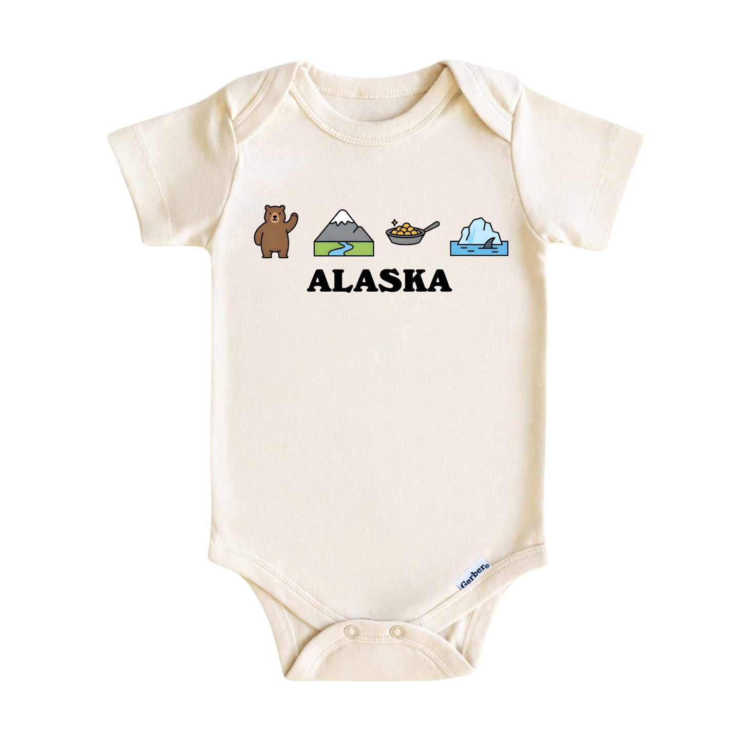 Alaska Baby Onesie ®, Last Frontier Baby Bodysuit for Boys Girls