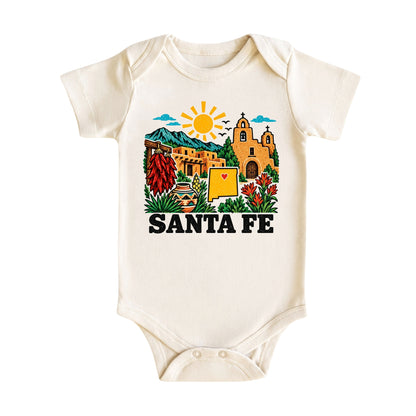 Santa Fe New Mexico Baby Bodysuit