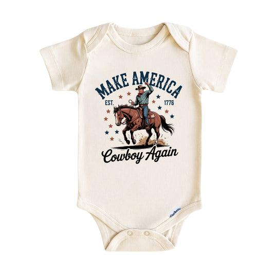 Patriotic Cowboy Western Baby ONESIE®