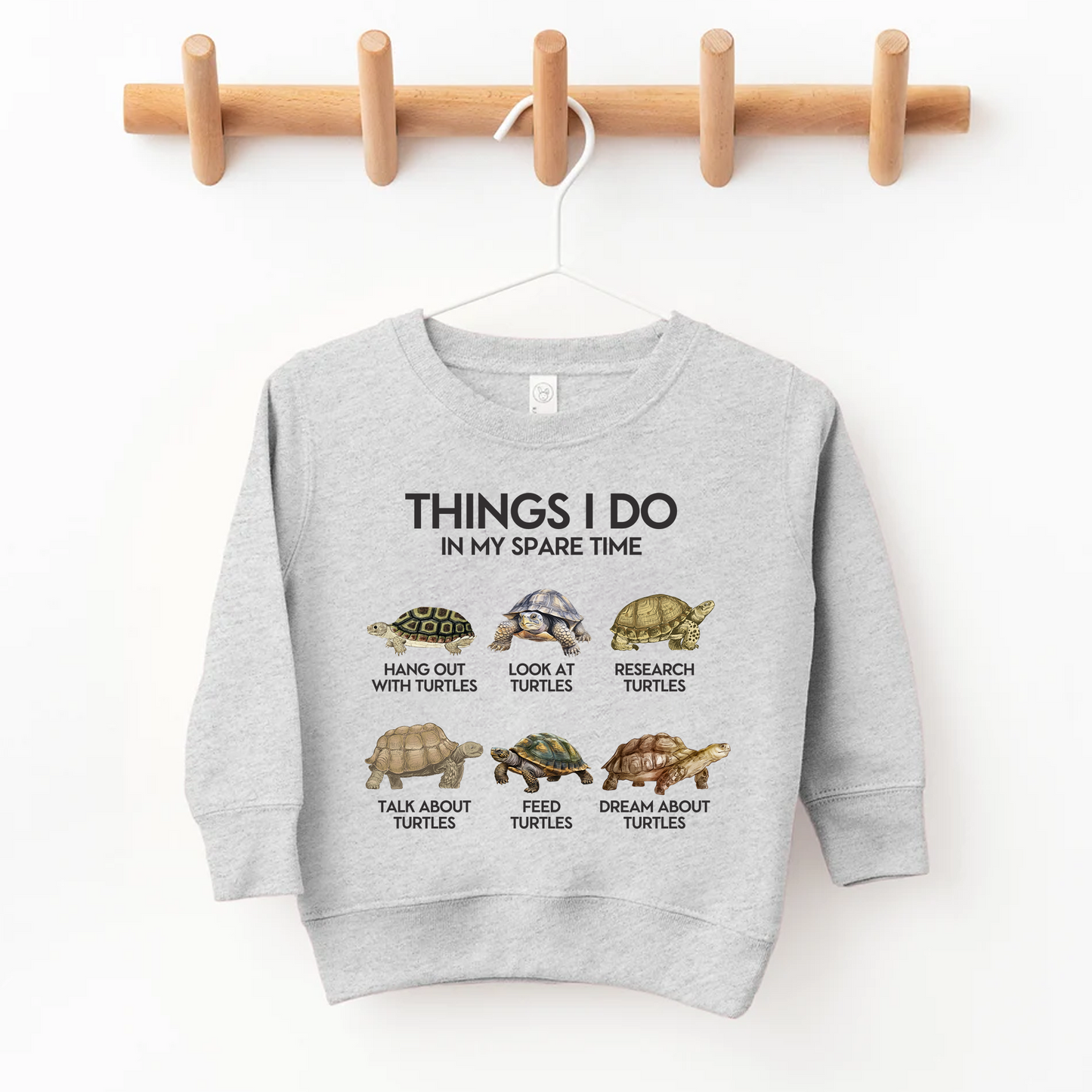 Things I Do In My Spare Time - Turtle Kids Shirt