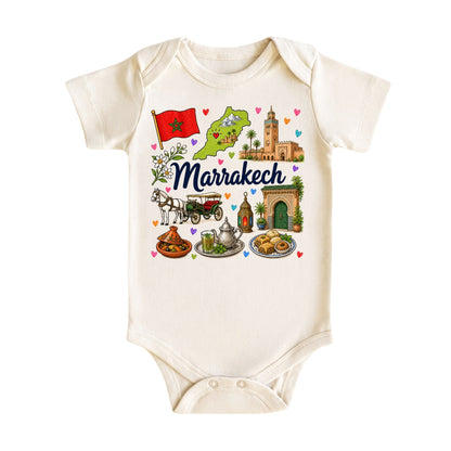Marrakech Baby Bodysuit for Boys Girls