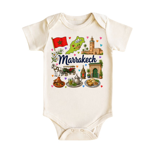 Marrakech Baby Bodysuit for Boys Girls