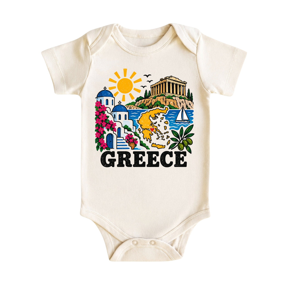 Greece Baby Bodysuit