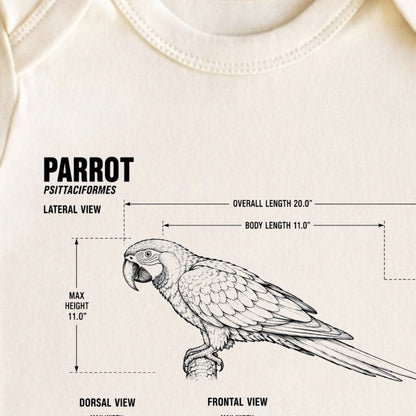 Parrot Blueprint ONESIE ®, Baby Bodysuit for Boys Girls