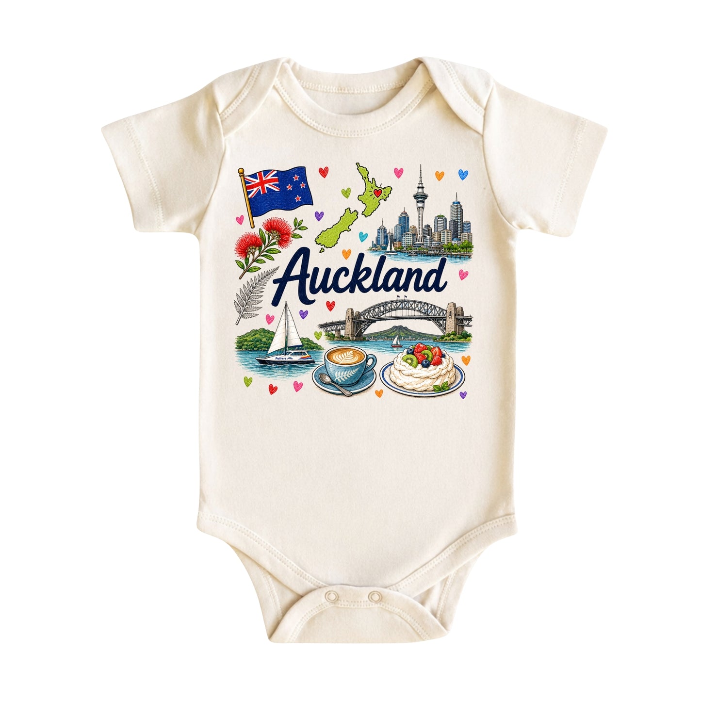 Auckland Baby Bodysuit for Boys Girls
