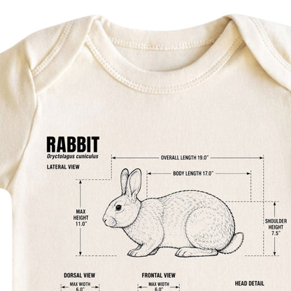 Rabbit Blueprint ONESIE ®, Baby Bodysuit for Boys Girls