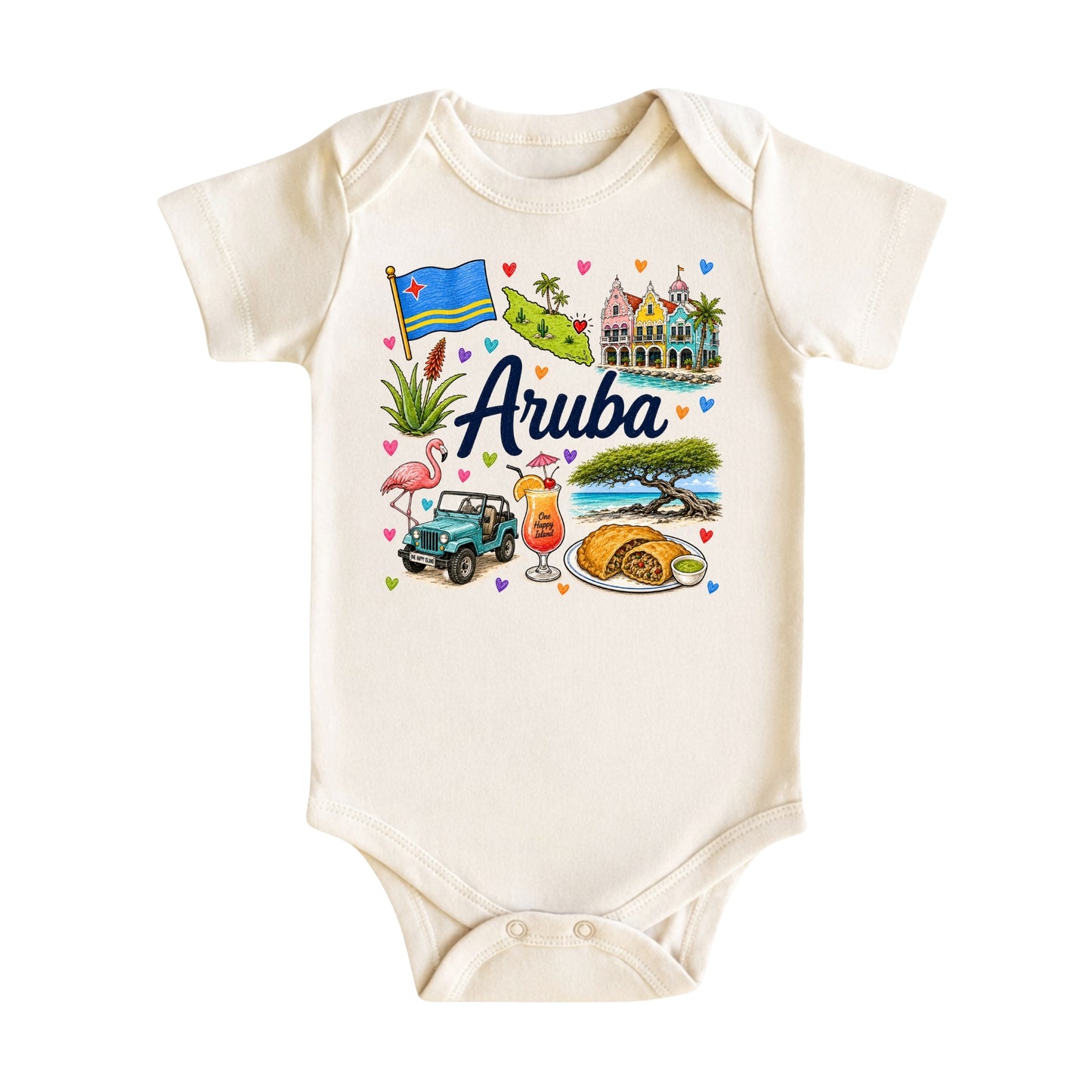Aruba Baby Bodysuit for Boys Girls