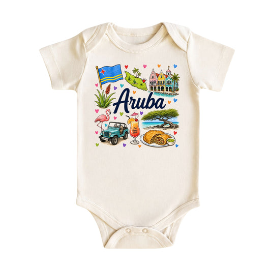Aruba Baby Bodysuit for Boys Girls