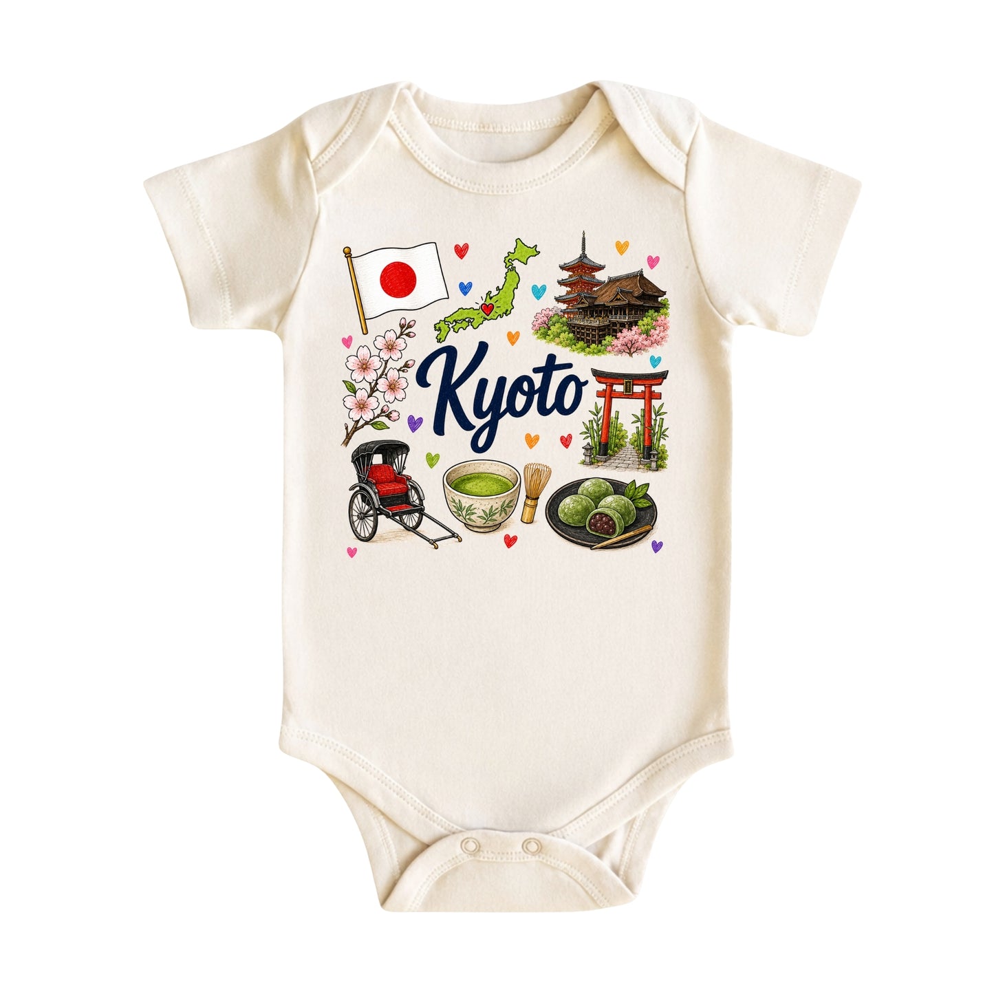 Kyoto Baby Bodysuit for Boys Girls