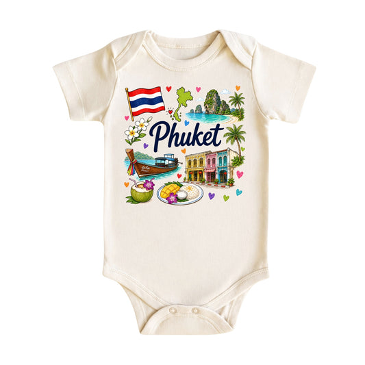 Phuket Baby Bodysuit for Boys Girls