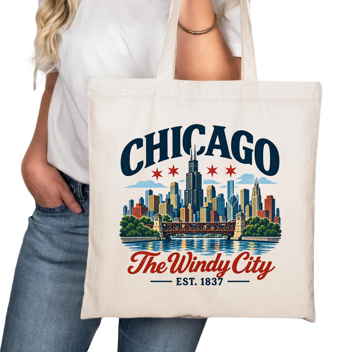 Wholesale Chicago Tote Bag