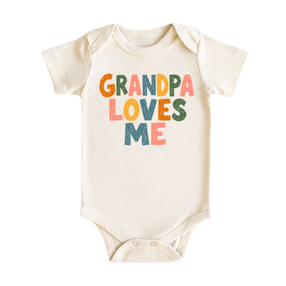 Grandpa Loves Me Baby Bodysuit