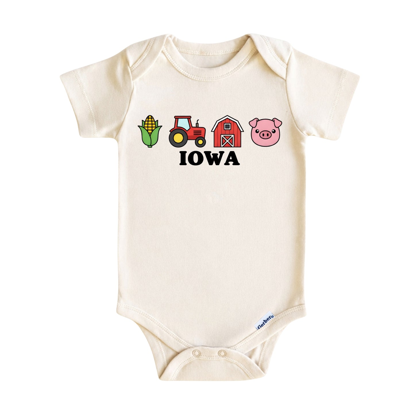 Iowa Baby Onesie ®, Hawkeye State Baby Bodysuit for Boys Girls