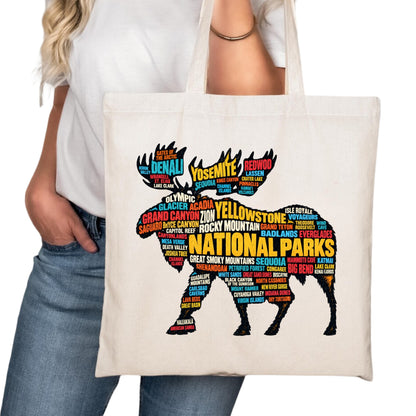 National Parks Moose Tote Bag