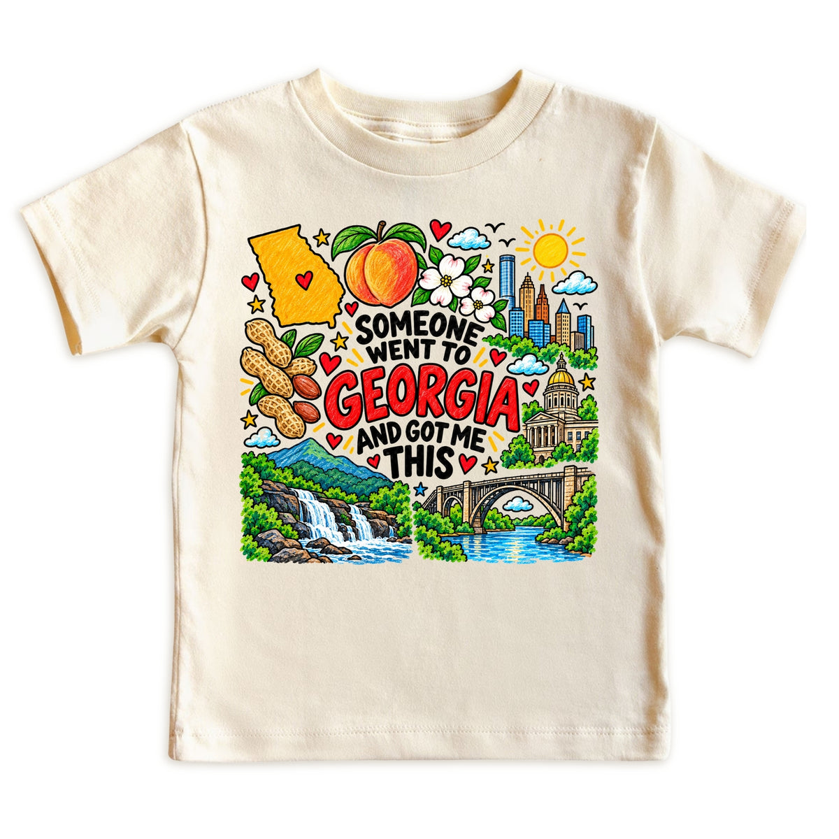 Georgia Souvenir Tee for Boys Girls