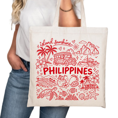 Philippines Symbols Tote Bag