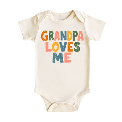 Grandpa Loves Me Baby Bodysuit