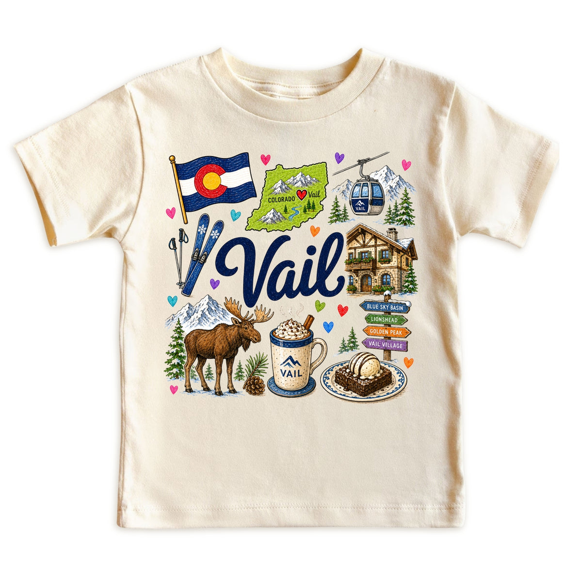 Vail Colorado Baby Bodysuit for Boys Girls