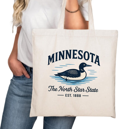 Minnesota Tote Bag, Minneapolis Saint Paul Rochester Travel Market Bag