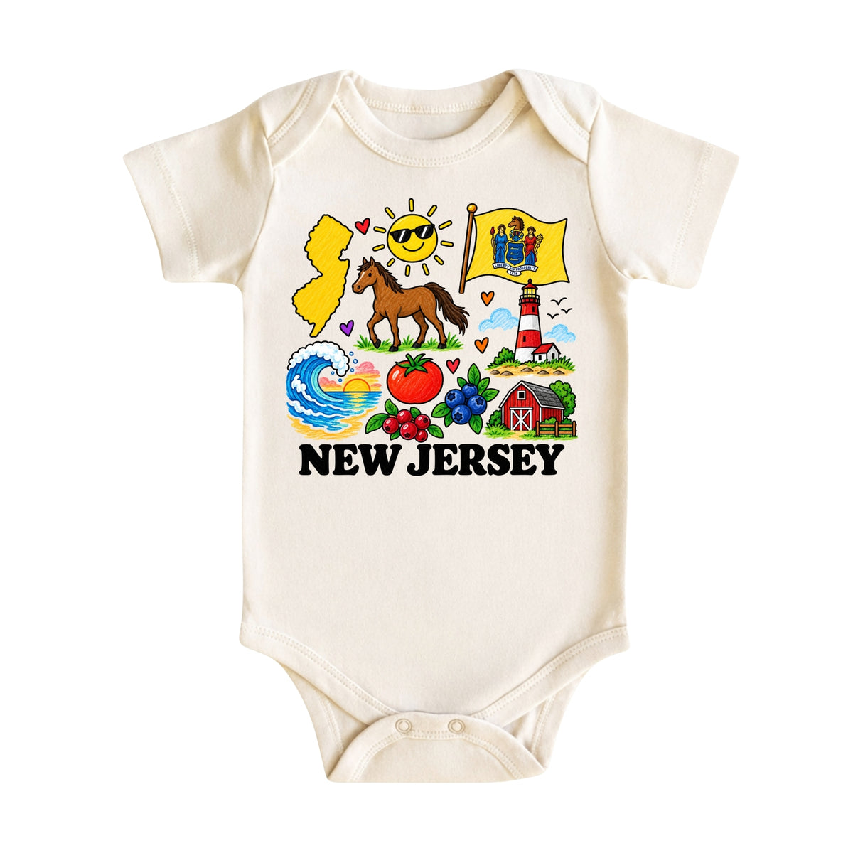 New Jersey Baby Bodysuit