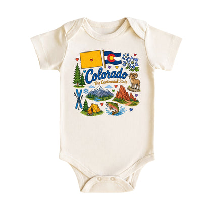 Colorado Baby Bodysuit for Boys Girls