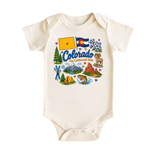 Colorado Baby Bodysuit for Boys Girls