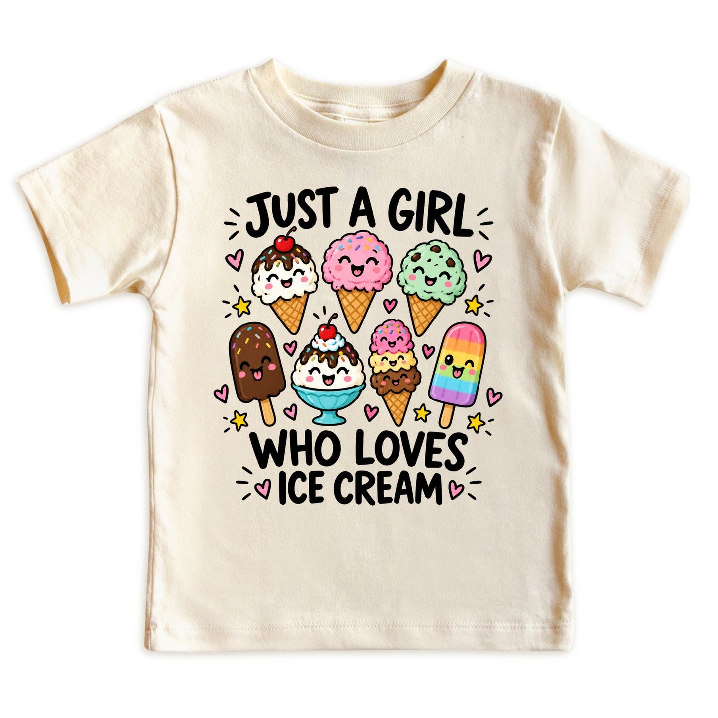 Just a Girl Who Loves Ice Cream Kids T-Shirt