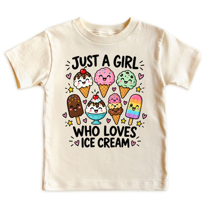 Just a Girl Who Loves Ice Cream Kids T-Shirt