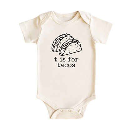 T Is for Tacos Baby Bodysuit