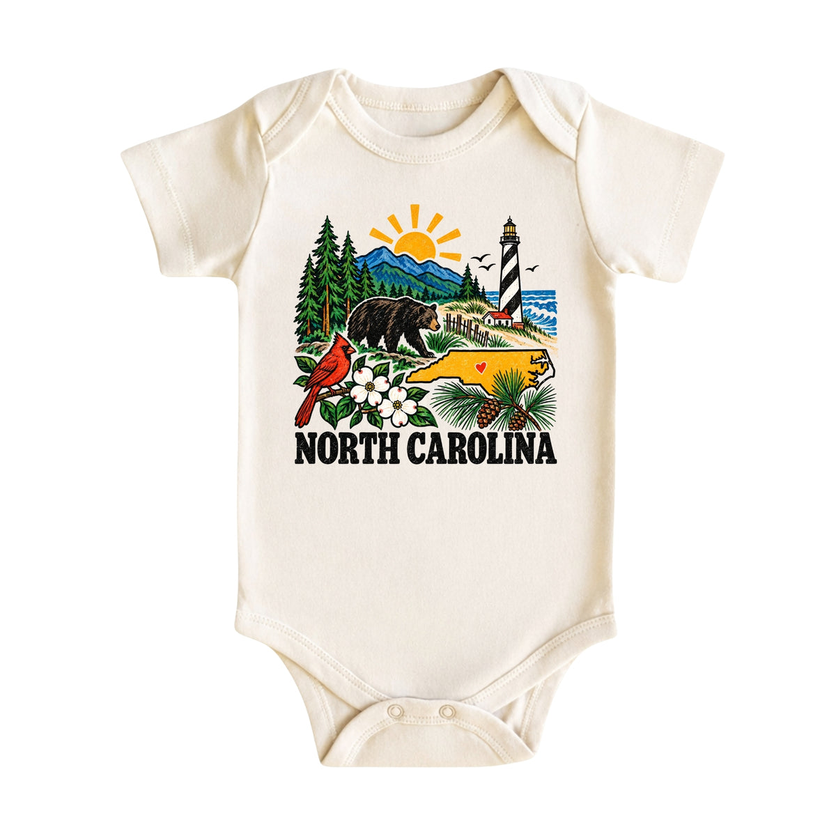 North Carolina Baby Bodysuit
