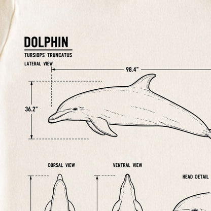 Dolphin Blueprint ONESIE ®, Baby Bodysuit for Boys Girls
