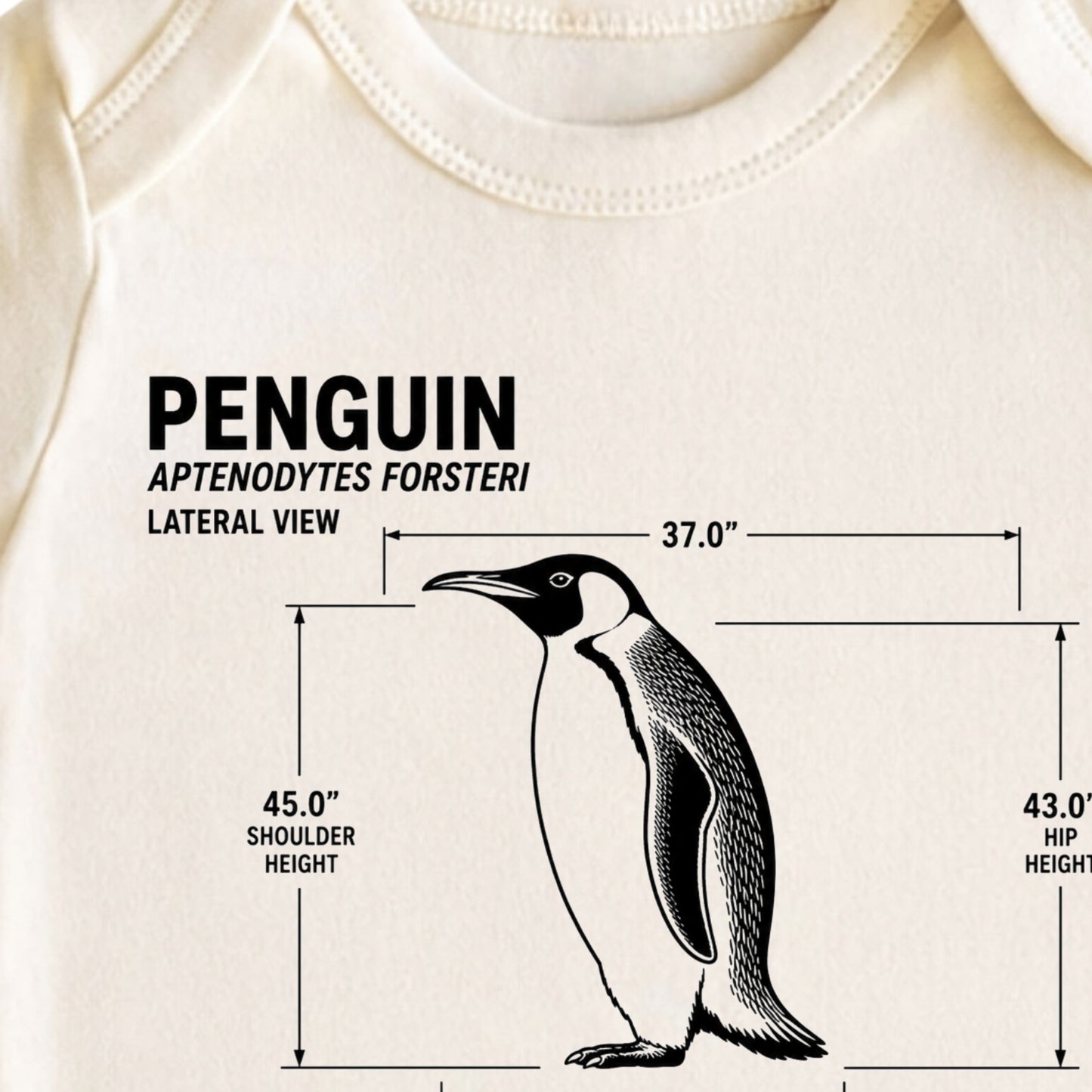 Penguin Blueprint ONESIE ®, Baby Bodysuit for Boys Girls