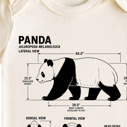 Panda Blueprint ONESIE ®, Baby Bodysuit for Boys Girls