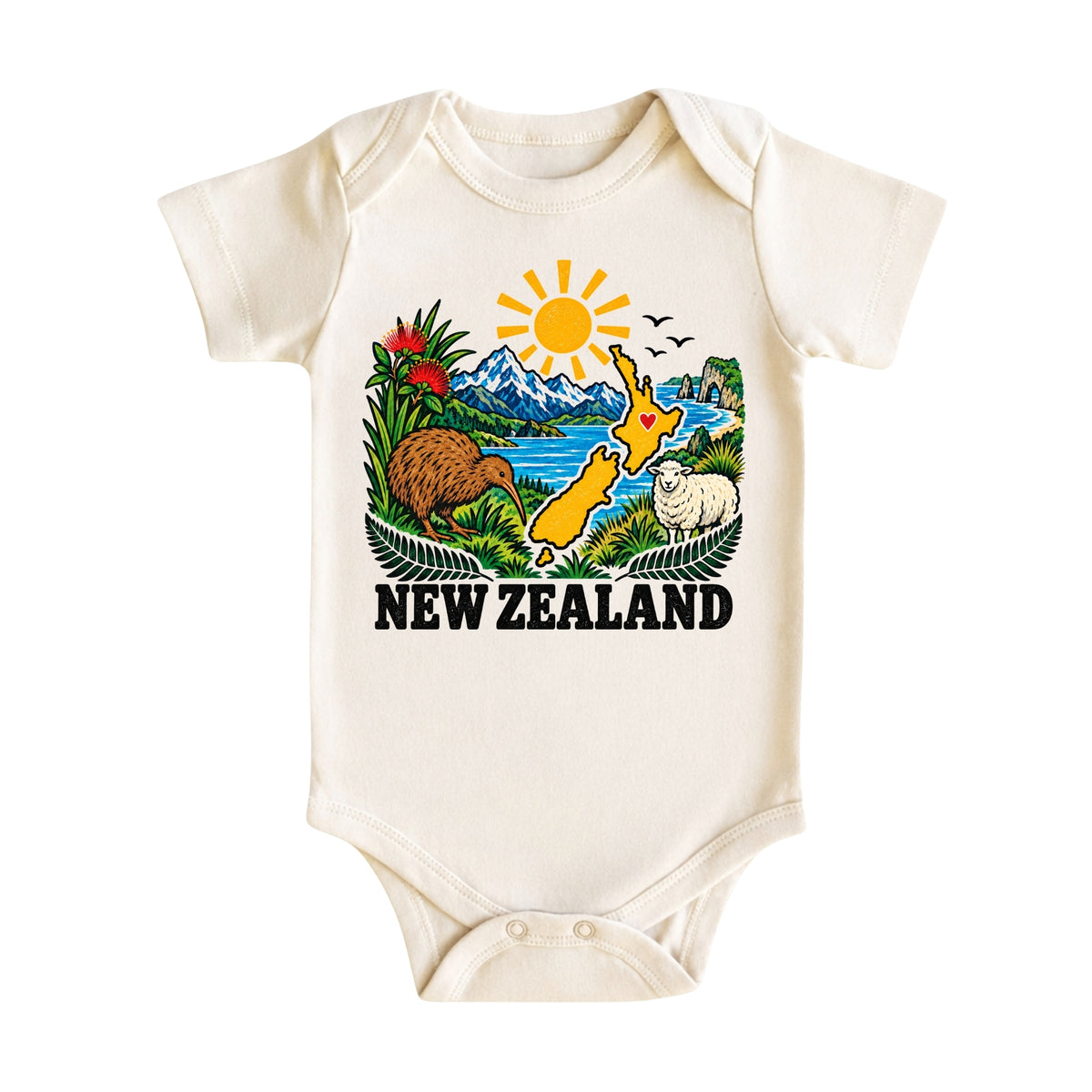 New Zealand Baby Bodysuit