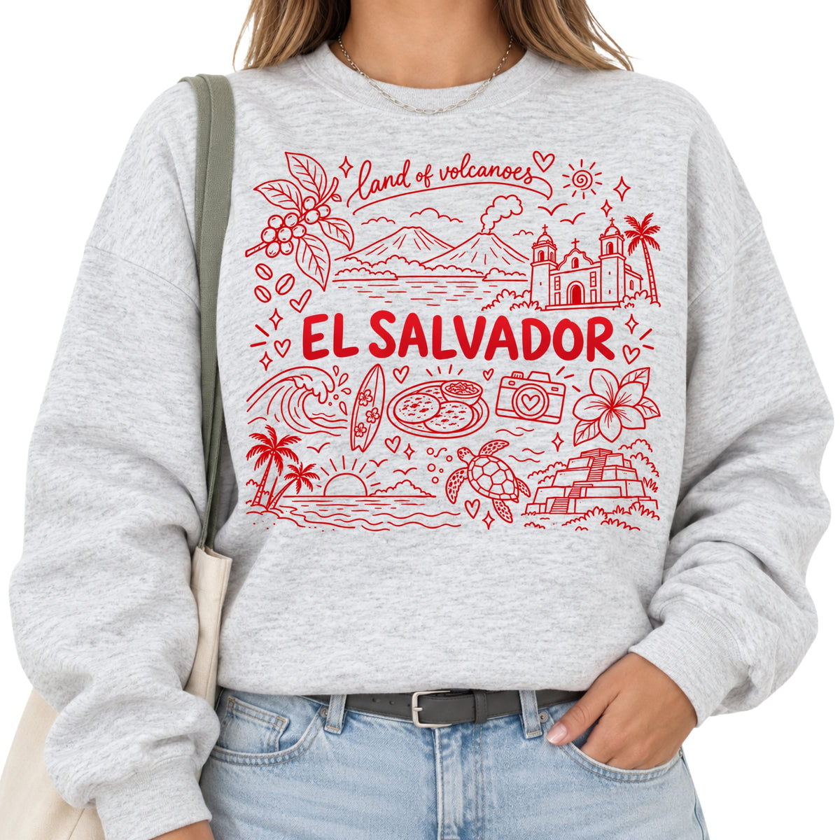 El Salvador Illustration T-Shirt