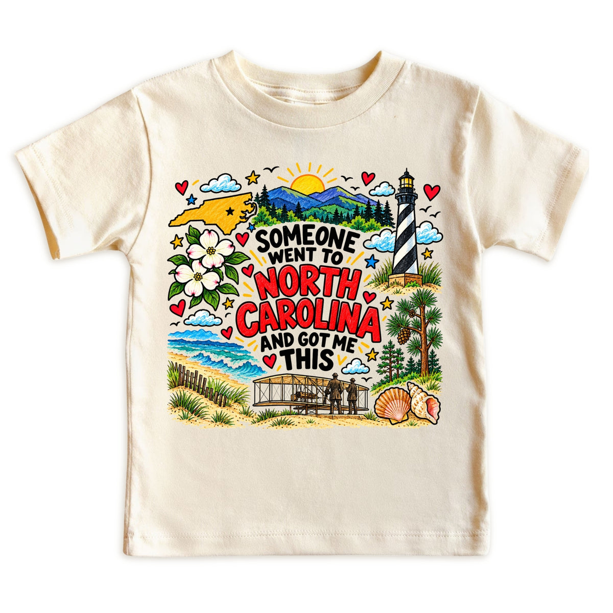 North Carolina Tee for Boys Girls