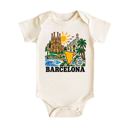 Barcelona Spain Baby Bodysuit