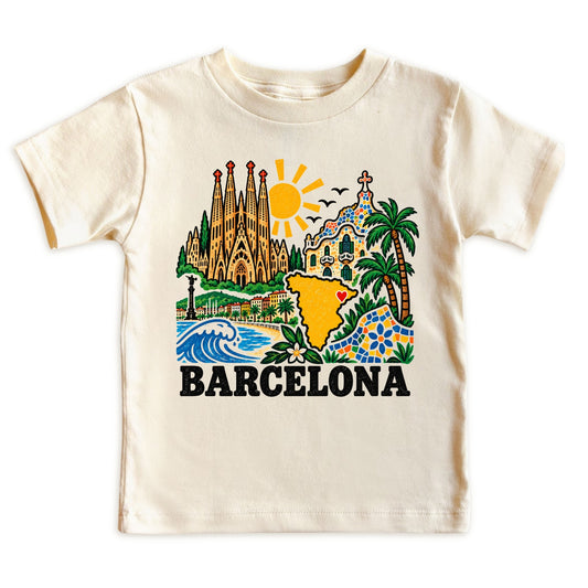 Barcelona Spain Kids T-Shirt
