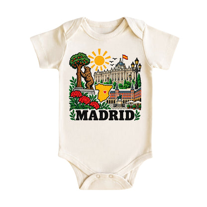 Madrid Spain Baby Bodysuit