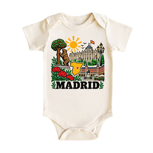 Madrid Spain Baby Bodysuit