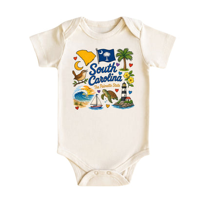South Carolina Baby Bodysuit for Boys Girls
