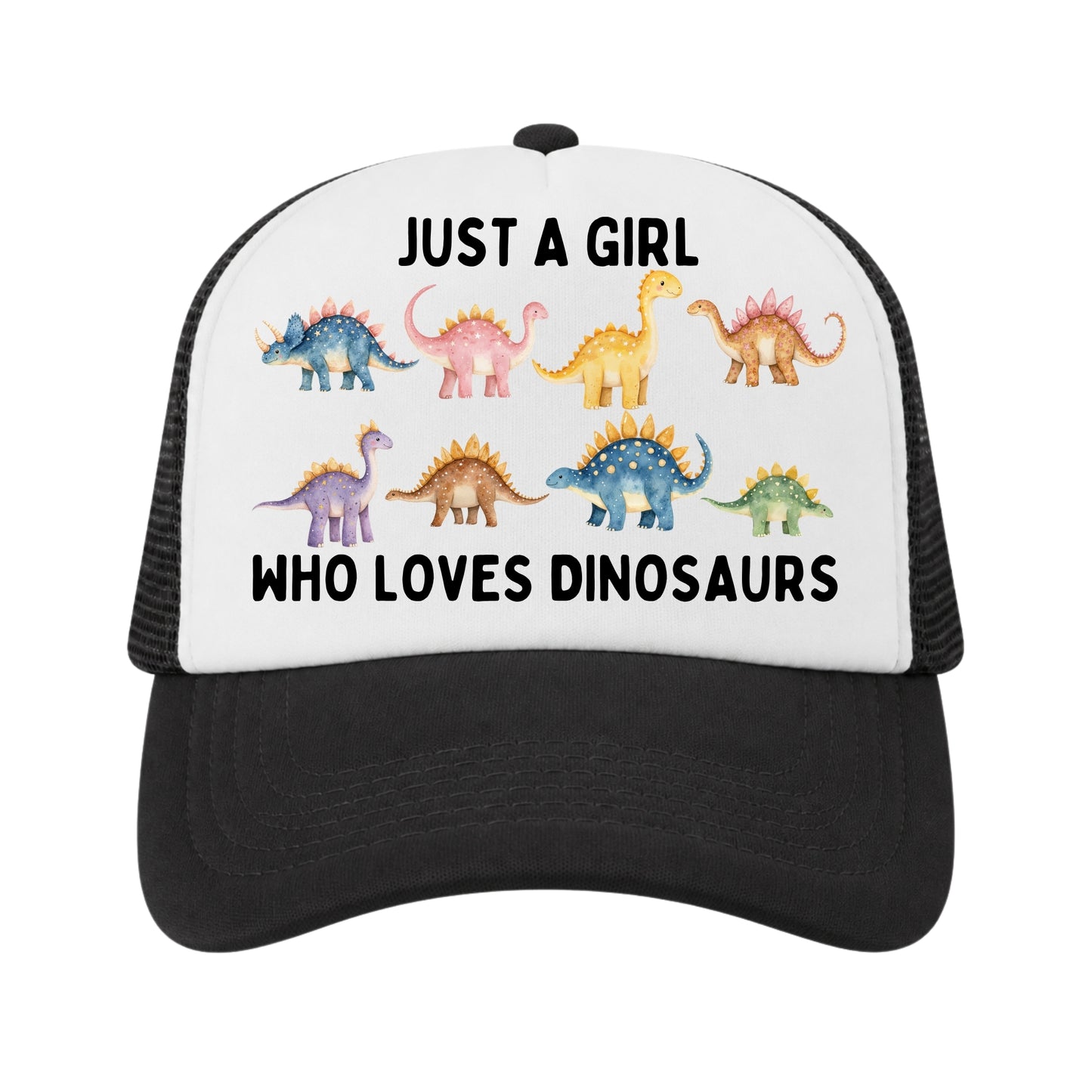 Dinosaur Trucker Hat for Girls, Dinosaur Lover Gift for Kids