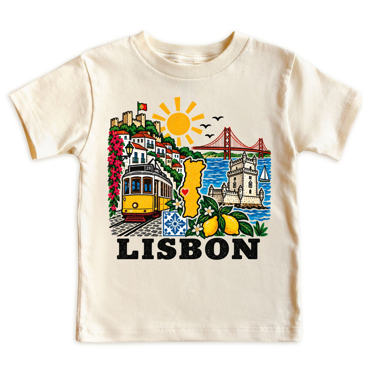 Lisbon Portugal Baby Bodysuit