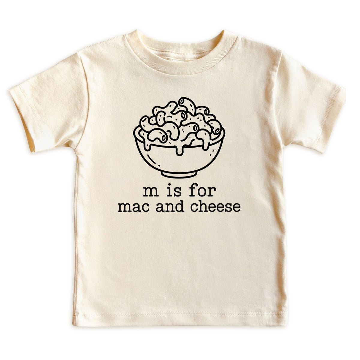 M Is for Mac and Cheese Baby Bodysuit