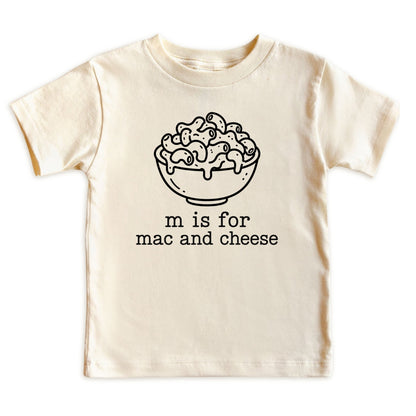 M Is for Mac and Cheese Baby Bodysuit