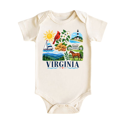 Virginia Kids T-Shirt for Boys Girls