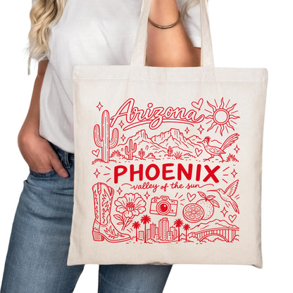 Phoenix Symbols Tote Bag
