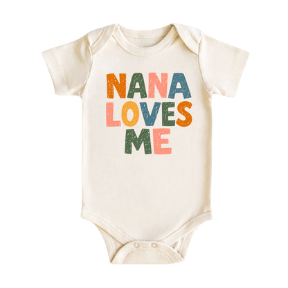 Nana Loves Me Baby Bodysuit