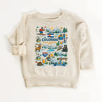 Colorado Kids Sweatshirt – Rocky Mountain State Icons