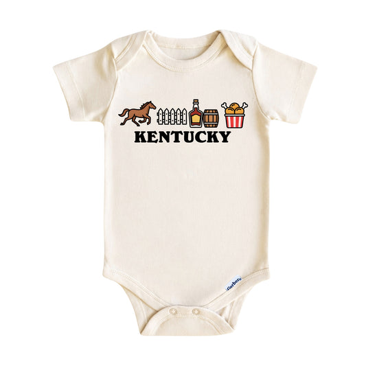Kentucky Baby Onesie ®, Bluegrass State Baby Bodysuit for Boys Girls